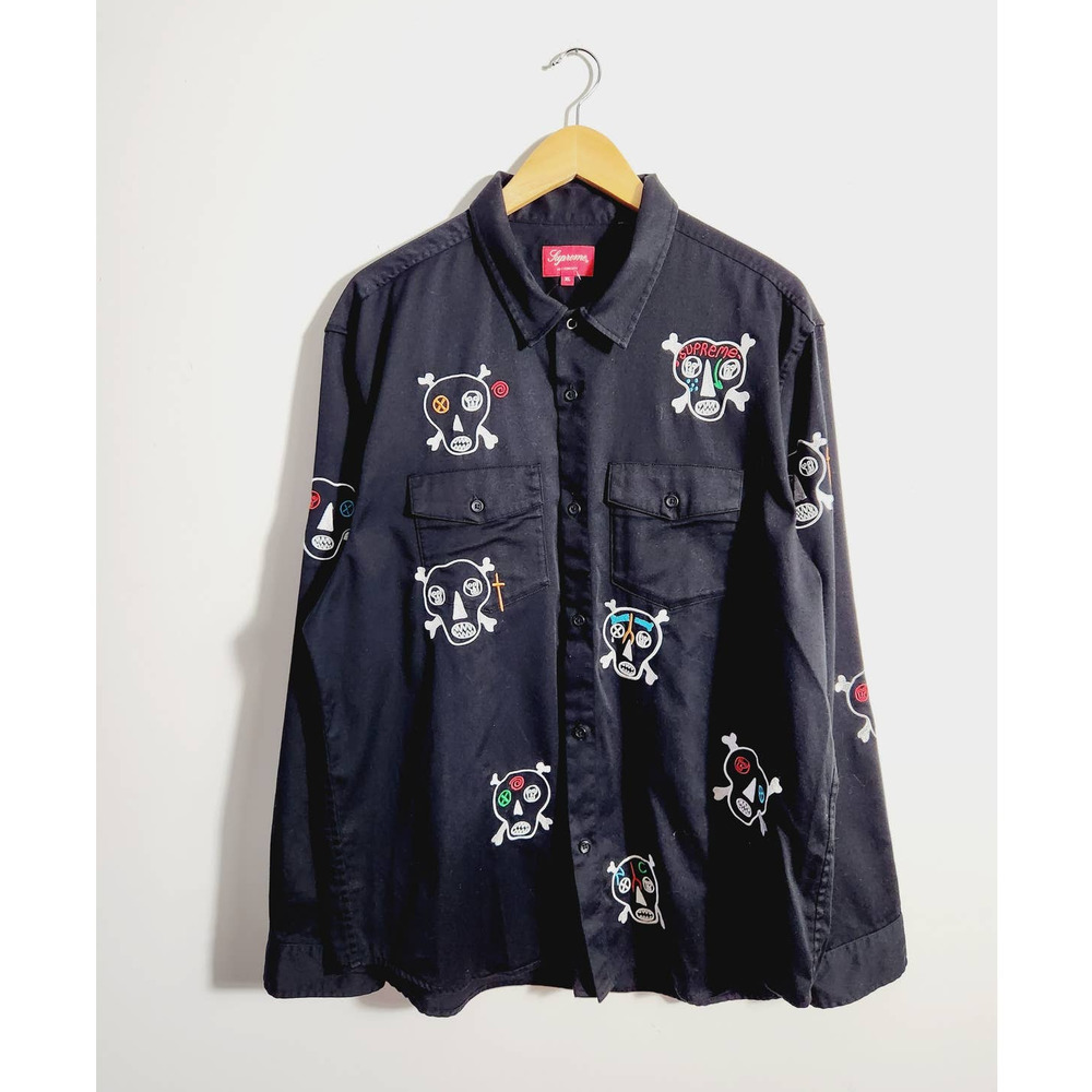 Supreme Skull Button Up Shirt